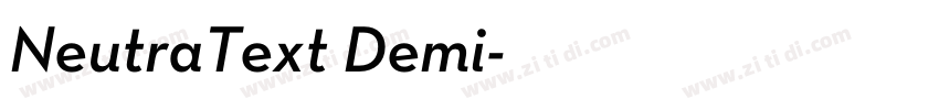 NeutraText Demi字体转换